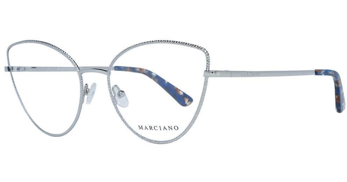 MARCIANO BY GUESS Silver Optical Frames in Metallic Lyst