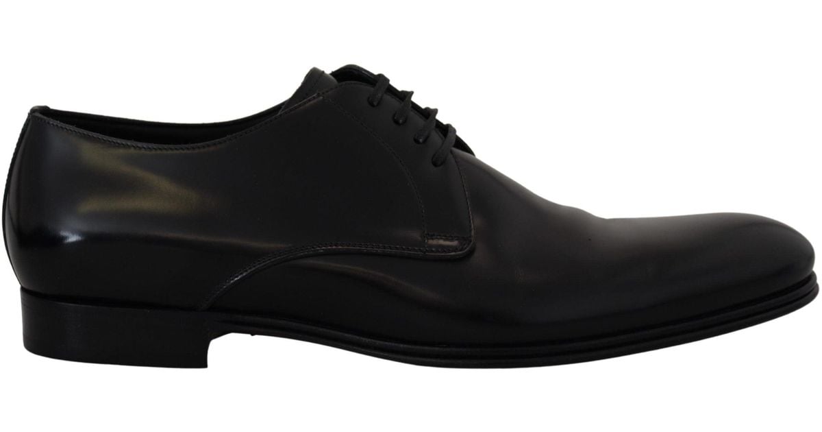 Dolce & Gabbana Leather Formal Dress Shoes in Black for Men | Lyst