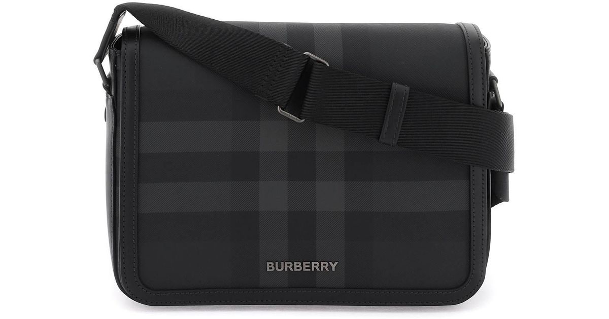 Burberry Small 'alfred' Messenger Bag in Black for Men | Lyst
