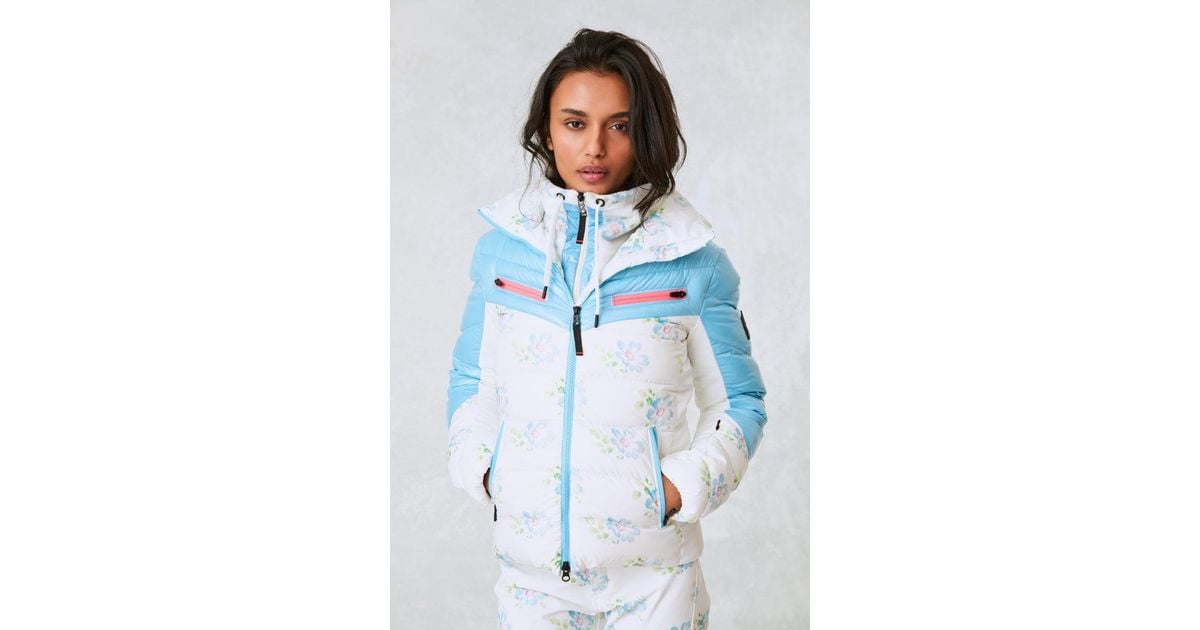 LoveShackFancy Bogner X Farina Thermal Ski Jacket in Blue Lyst