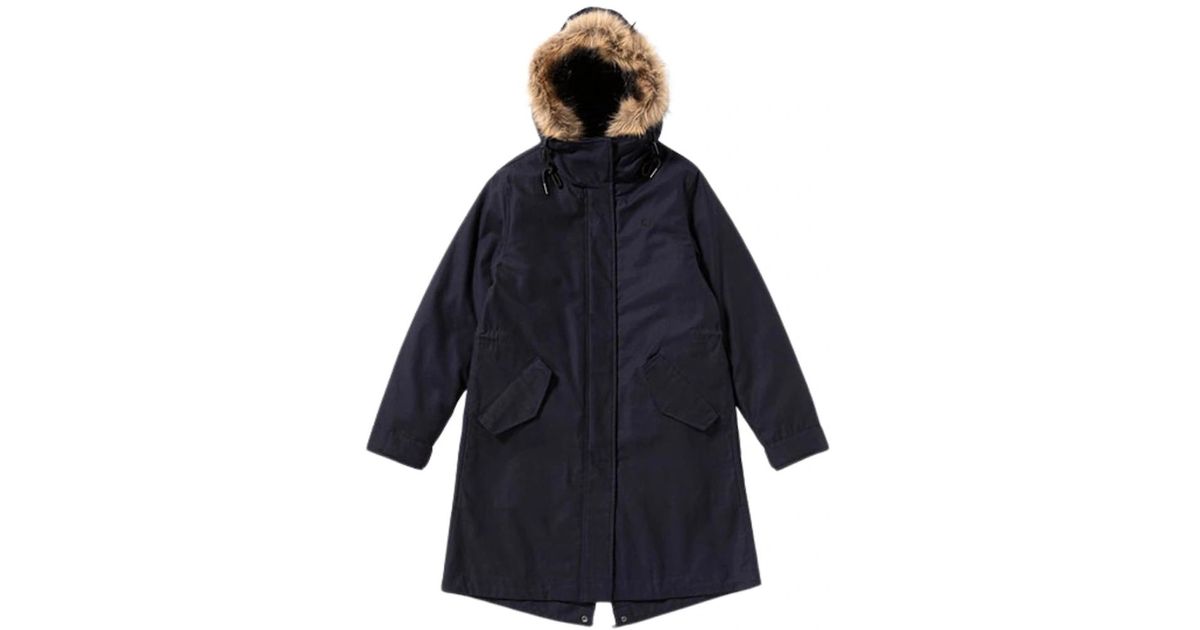 Fred Perry Hooded Zip-In Liner Parka 2 in Blue | Lyst UK