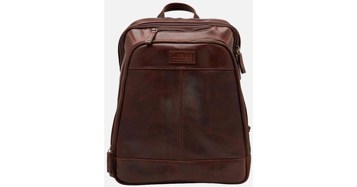 Loake Waterloo Leather Rucksack in Brown for Men | Lyst UK