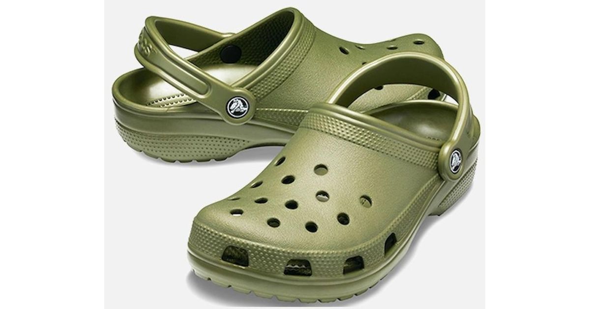 Crocs Classic Clog Army Green Unisex Croslite Casual Slip On Shoes Lightweight Beach main image 0