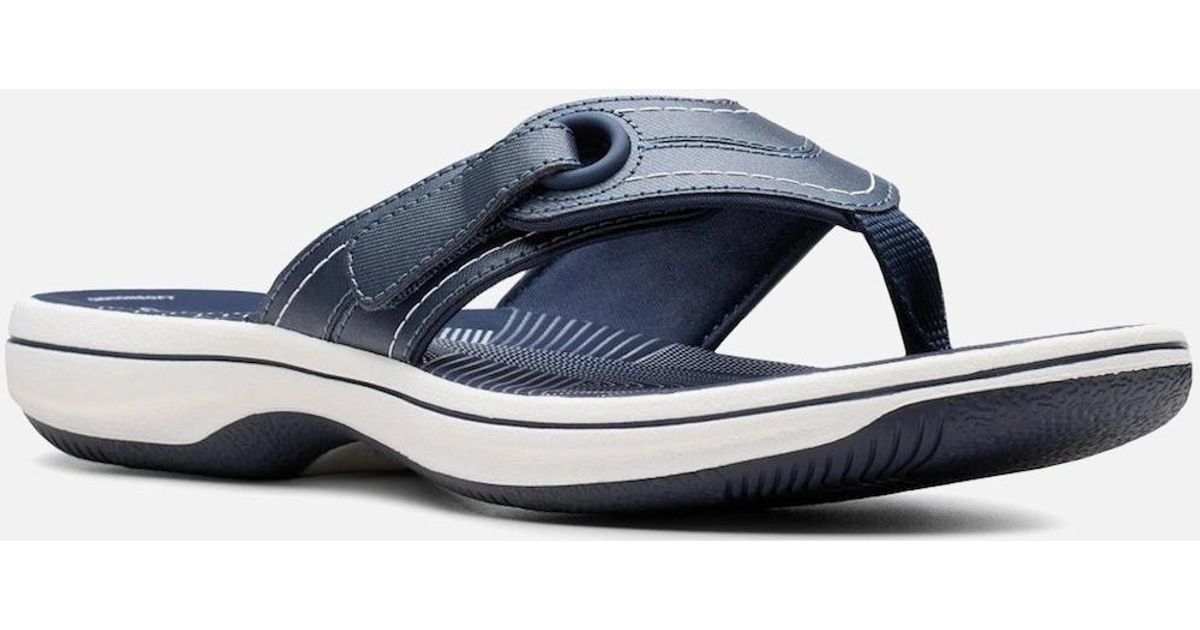 Clarks Brinkley Flora Infradito Donna – Comode E Morbide, Colore Blu Navy, Taglia 42.5 - 2