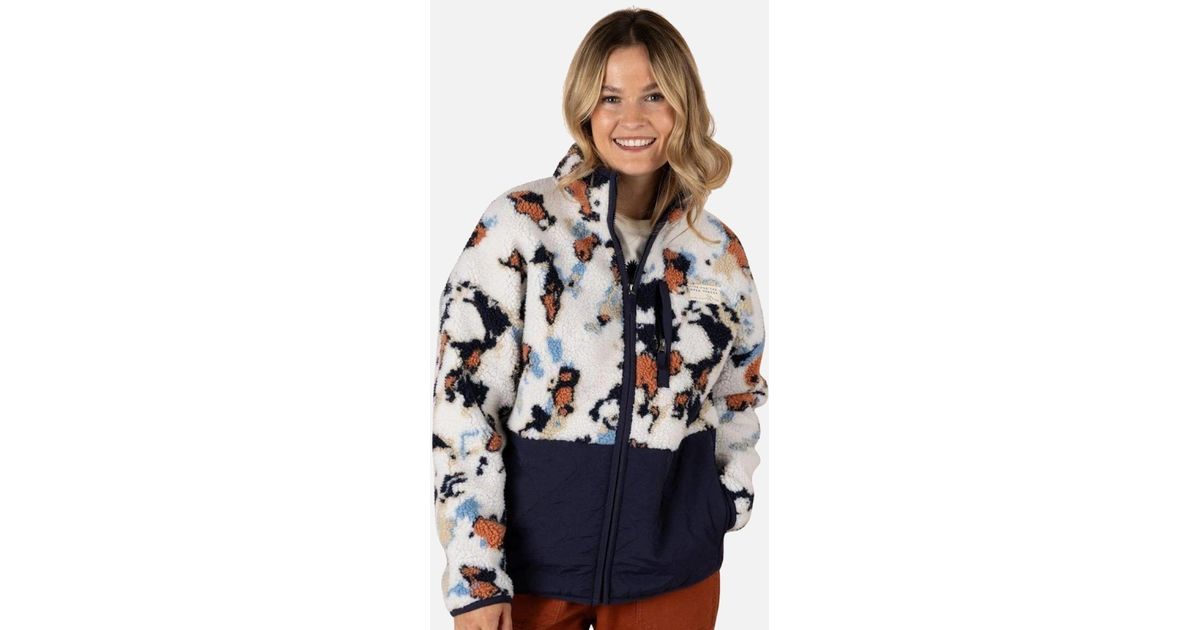 Saltrock Folie Sherpa Full Zip Fleece in Blue | Lyst UK
