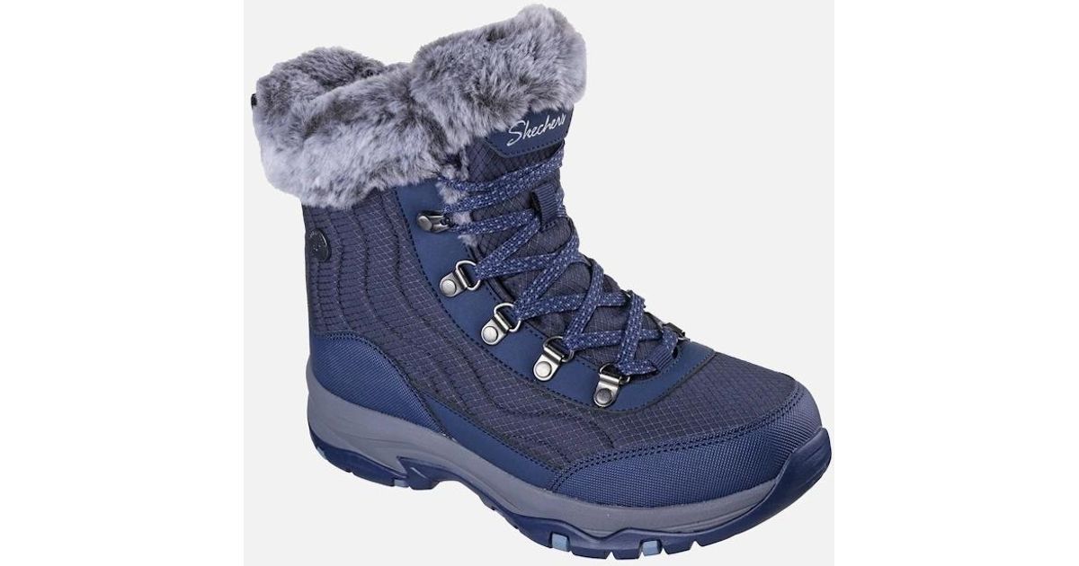 Skechers Trego Stormie Waterproof Boots in Blue Lyst UK