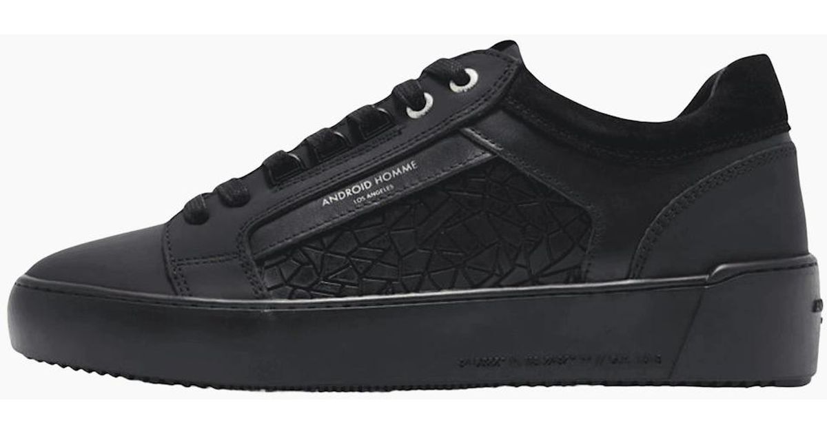 Android Homme Venice Rubberised Mosaic Sneaker Trainer in Black for Men ...