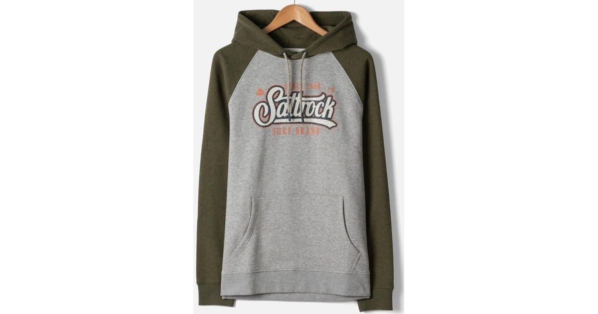 Saltrock Pitcher Pop Hoodie In Grey For Men Lyst UK Saltrock Pitcher Pop Hoodie In Grey For Men Lyst UK