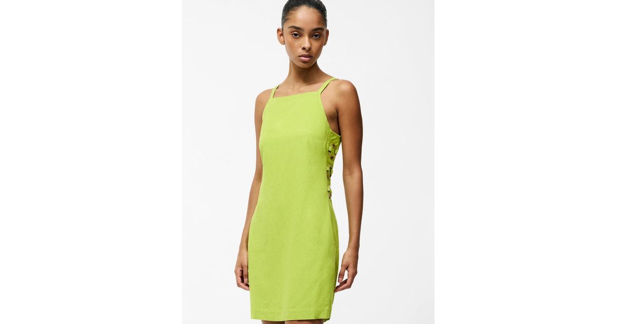 French Connection Ariette Linen Dress Cactus in Green | Lyst UK