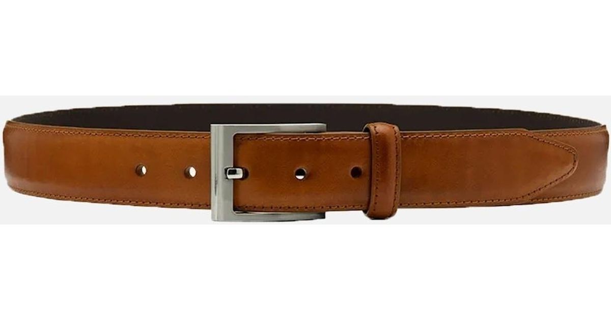 Loake Philip Formal Leather Belt Tan in Brown for Men Lyst UK