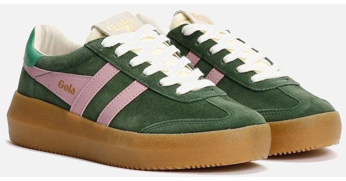 Gola Athena Suede Evergreen Candy Jade Trainers Lyst UK gola-athena-suede-evergreen-candy-jade-trainers-lyst-uk
