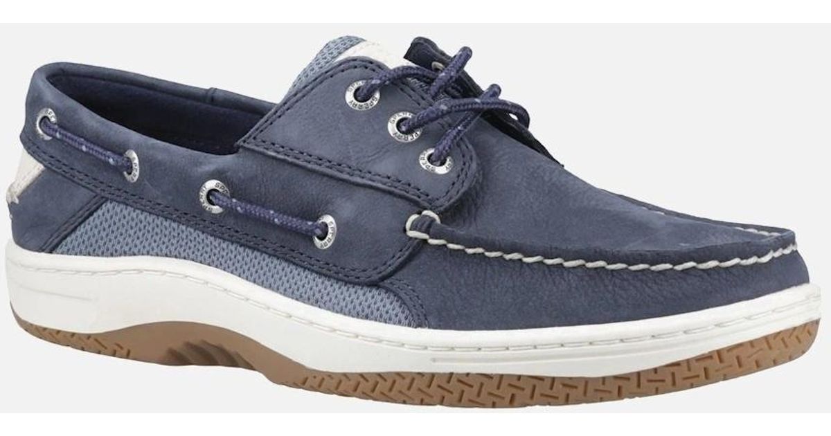 Sperry Billfish 3 Eye Leather Men's Navy Boat Shoes
