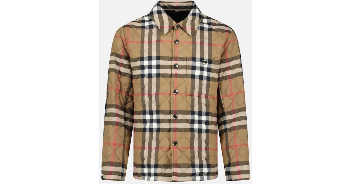 Burberry 'Forres' Diamond Quilted Jacket Taupe in White for Men