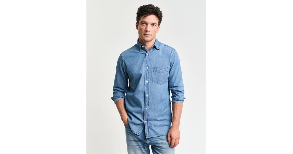 Gant Blue Regular Fit Shirt