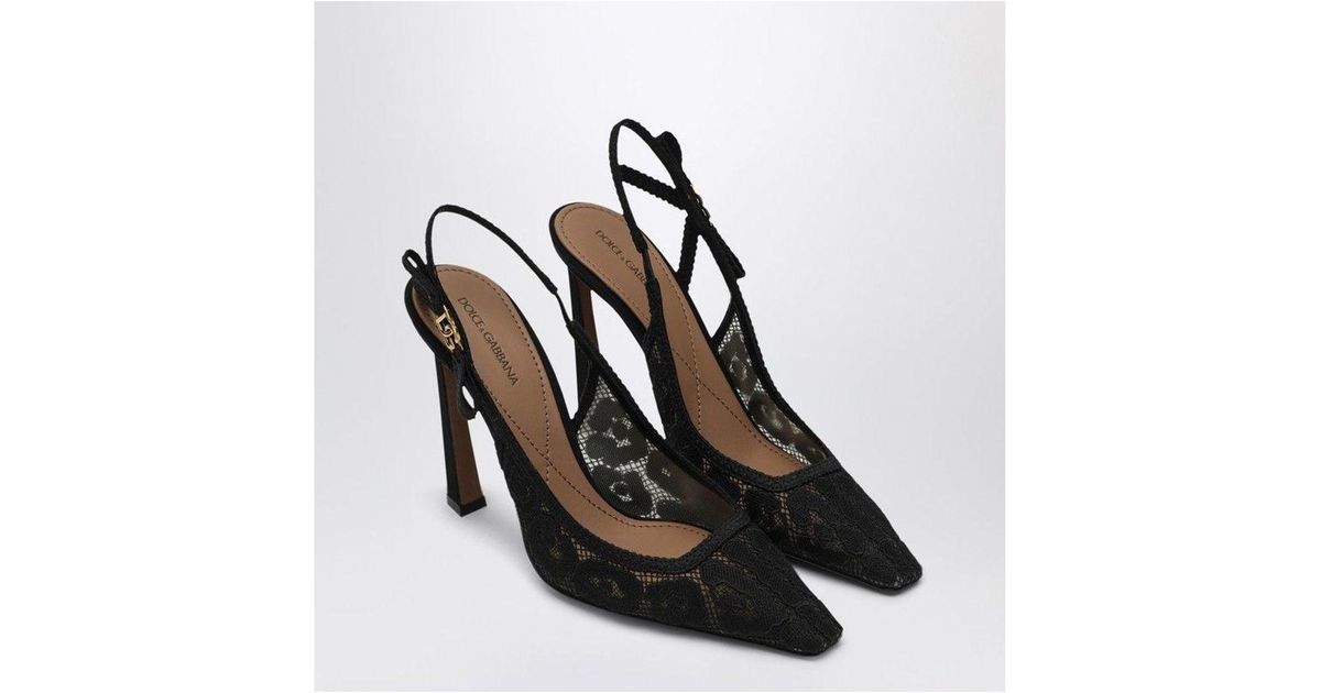 Dolce & Gabbana Slingback Rhinestone Heels