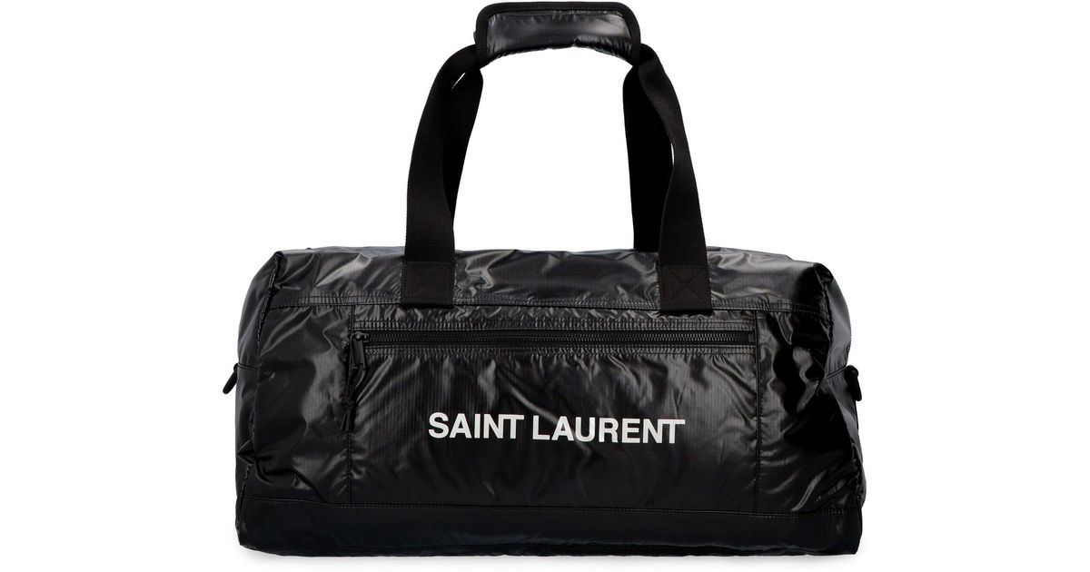 SAINT LAURENT DUFFEL BAG WITH LOGO