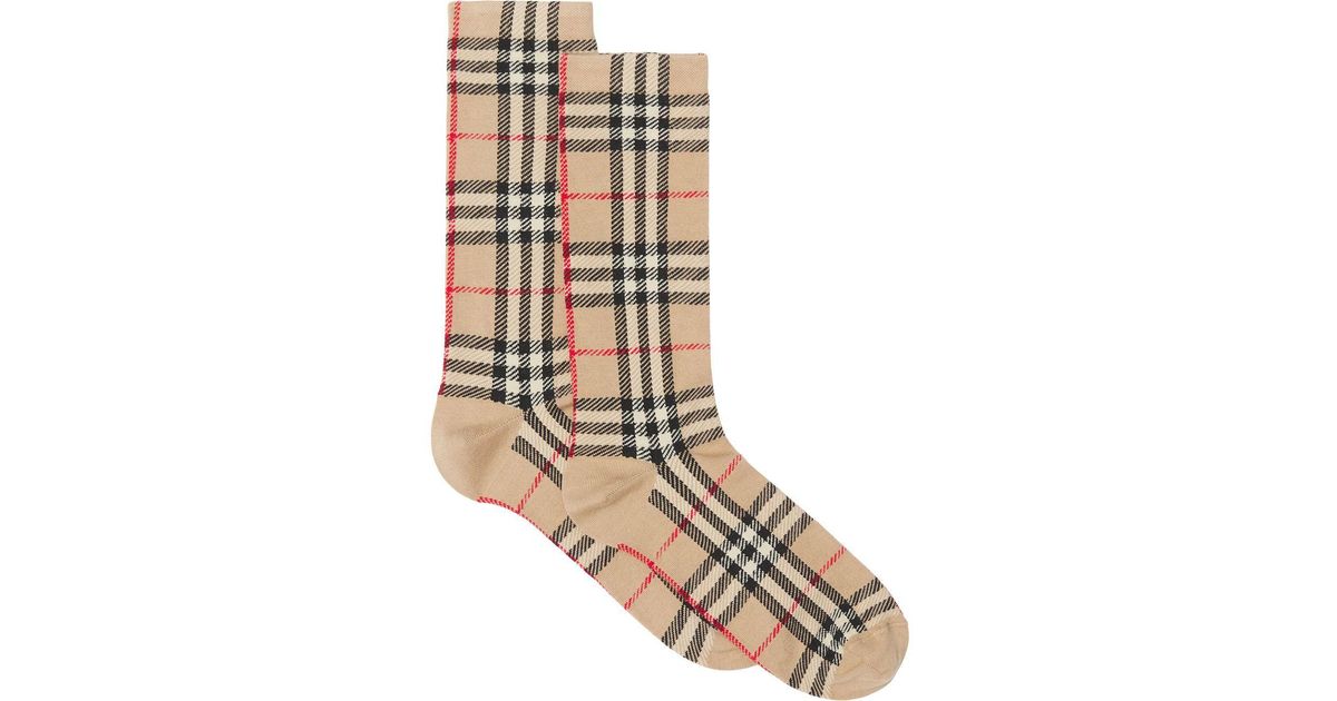 Burberry Socks in Brown for Men Lyst