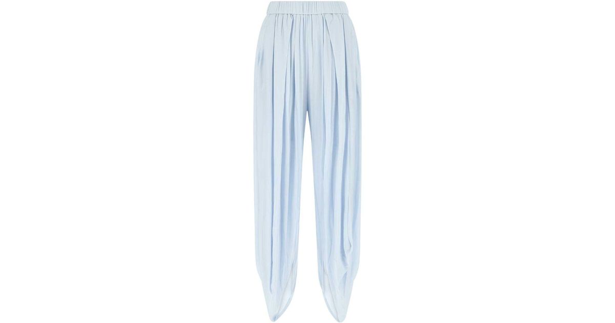 パンツ LOEWE Pastel Light-Blue Viscose Pant Loewe Pastel Light- Viscose Pant in Blue | Lyst