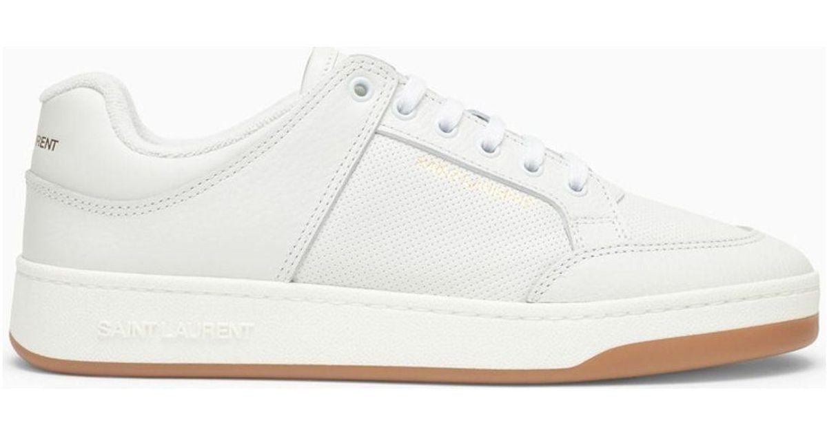 スニーカー Saint Laurent White leather SL/16 sneakers Saint Laurent Leather Sl/16 Sneakers in White | Lyst