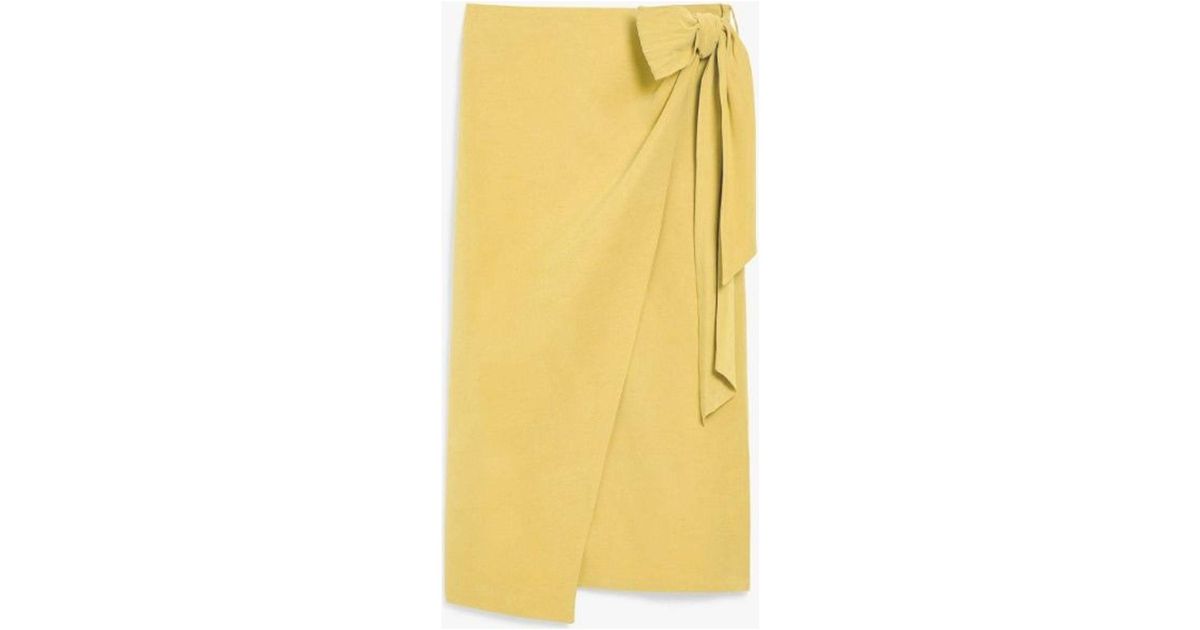 Max Mara Tequila Skirt in Yellow | Lyst