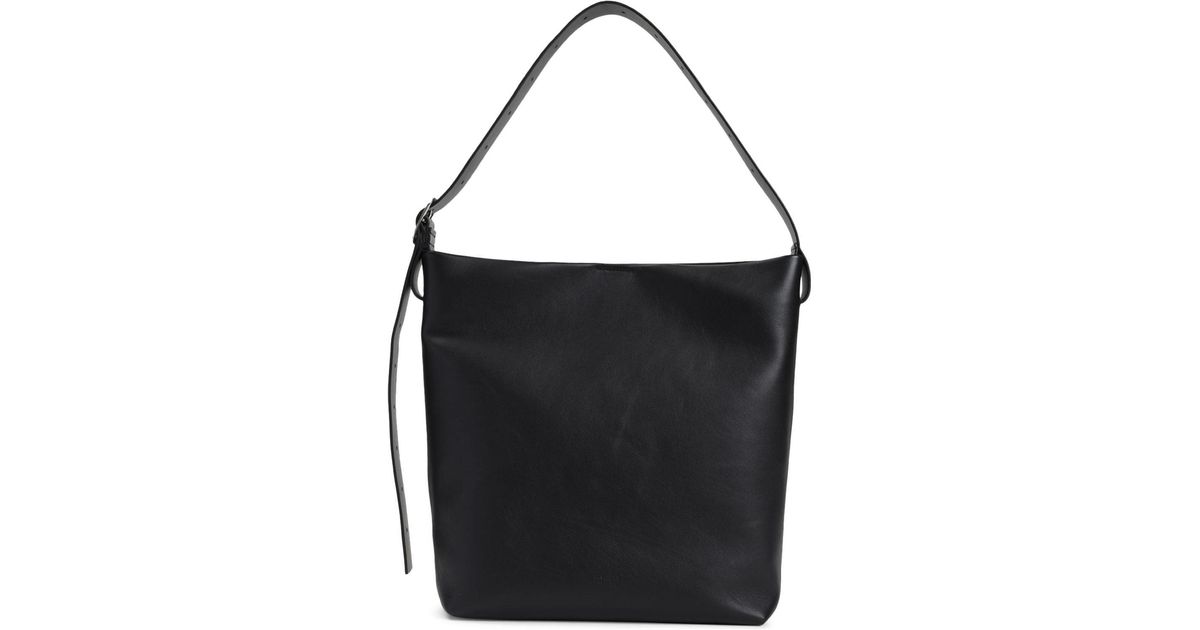 【関税&送料込】Jil Sander Square Belt Medium Hobo Bag In Sm Jil Sander Square Belt Hobo Bag in Black | Lyst