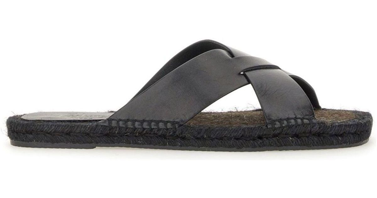 サンダル CASTANER Men Sandals Black KEANU 150 Amazon.com | Castañer Men's Keanu Leather Sandals, Marron