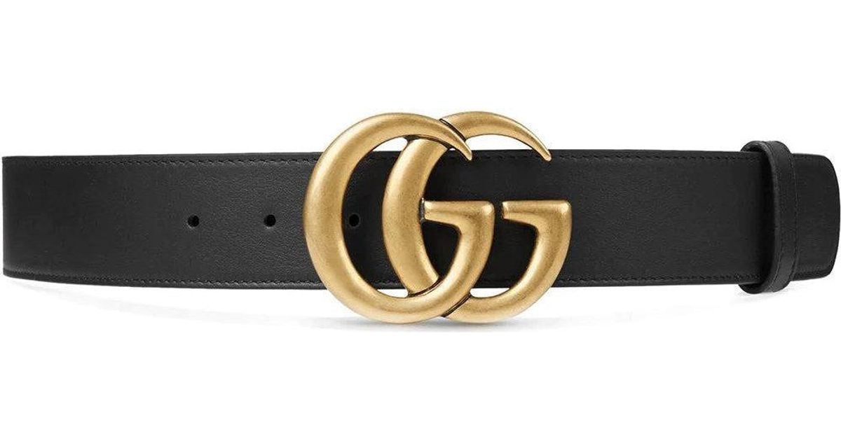 Gucci GG Marmont Belt in Black | Lyst