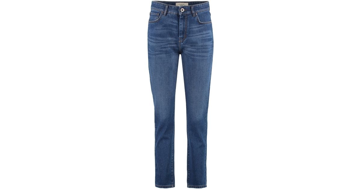 Weekend by Maxmara Eufrate Cigarette Jeans in Blue | Lyst