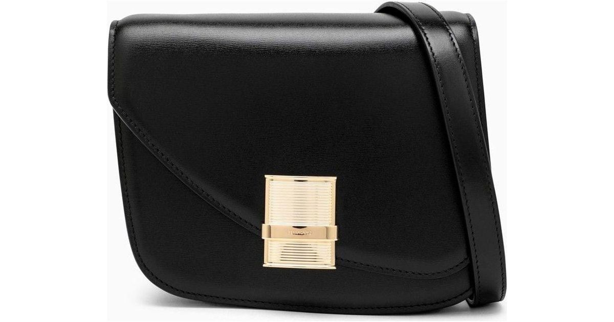 Ferragamo Fiamma S Shoulder Bag in Black | Lyst