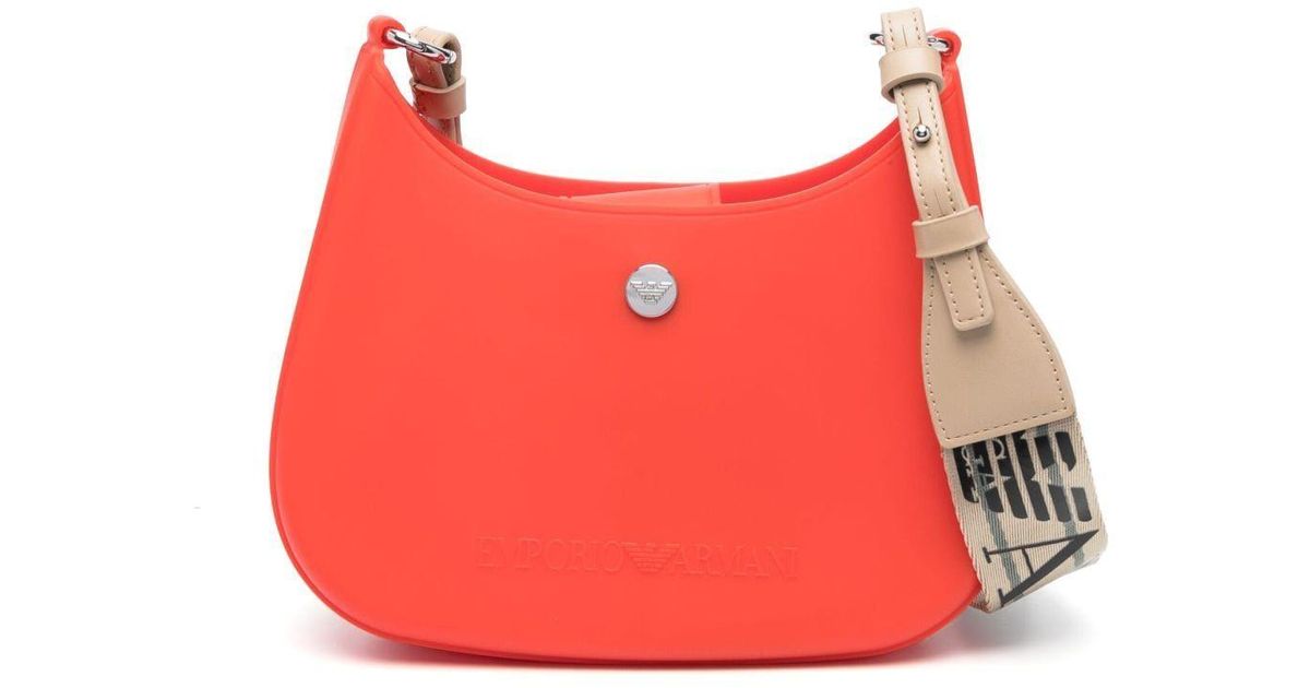 Emporio Armani Small Shoulder Bag in Red | Lyst