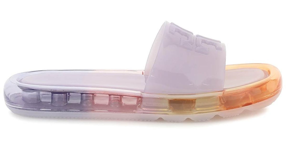 Tory Burch 'bubble Jelly' Slides in Pink Lyst