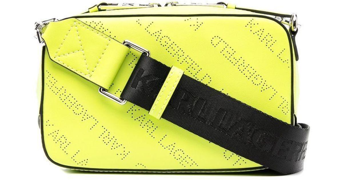 Karl Lagerfeld K/punched Camera Bag in Yellow Lyst