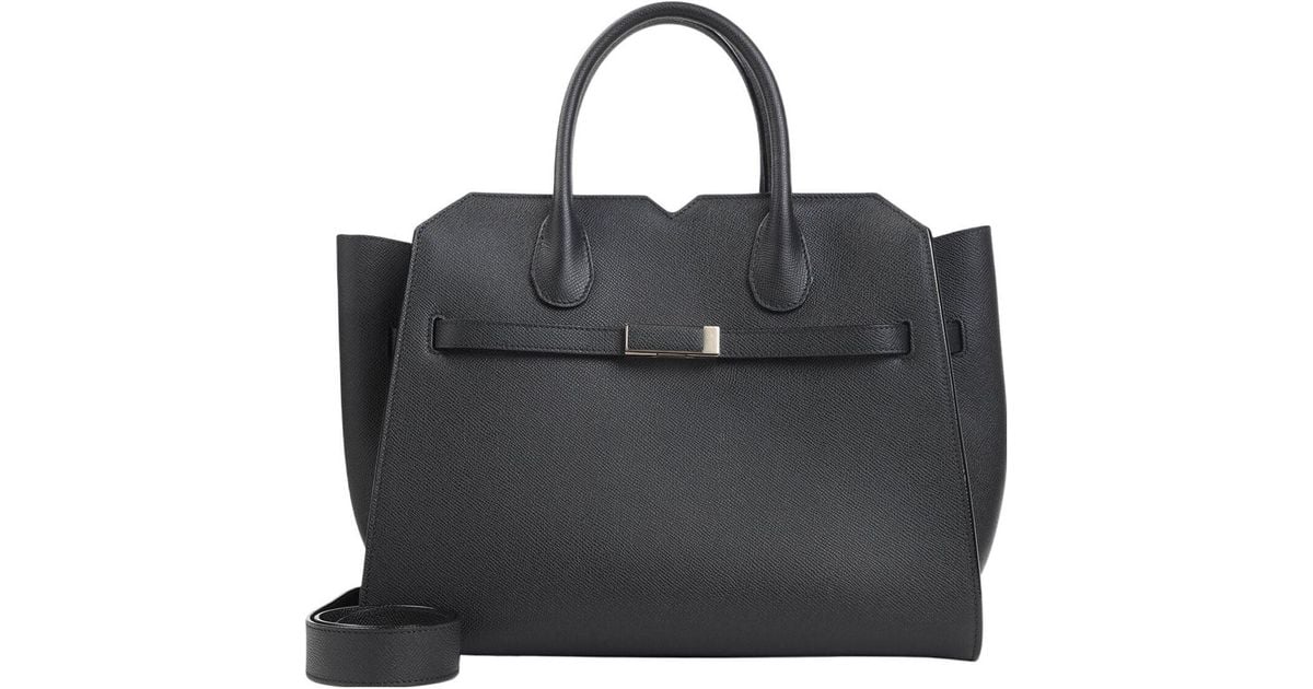 ショルダーバッグ・ポシェット Valextra Milano Media Shoulder Bag Valextra Milano Media Shoulder Bag in Black | Lyst