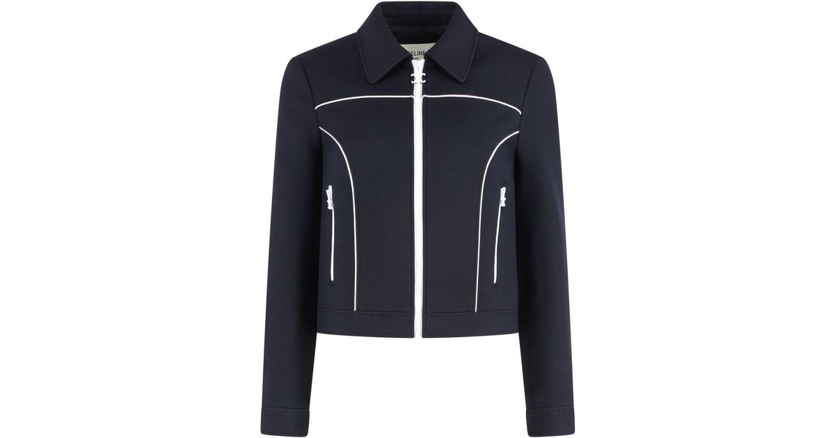 ジャケット Celine Celine Chelsea Crew-Neck Blazer Celine Chelsea Wool Blazer in Blue | Lyst