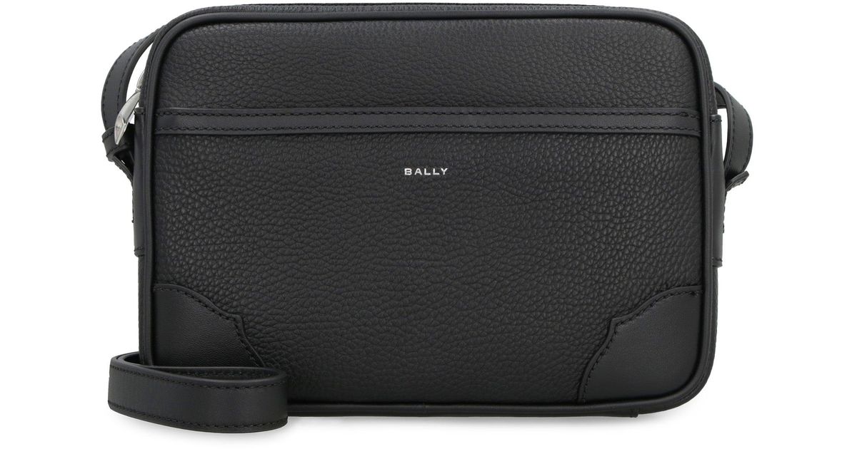 Bally Leather Messenger Bag in Black for Men Lyst