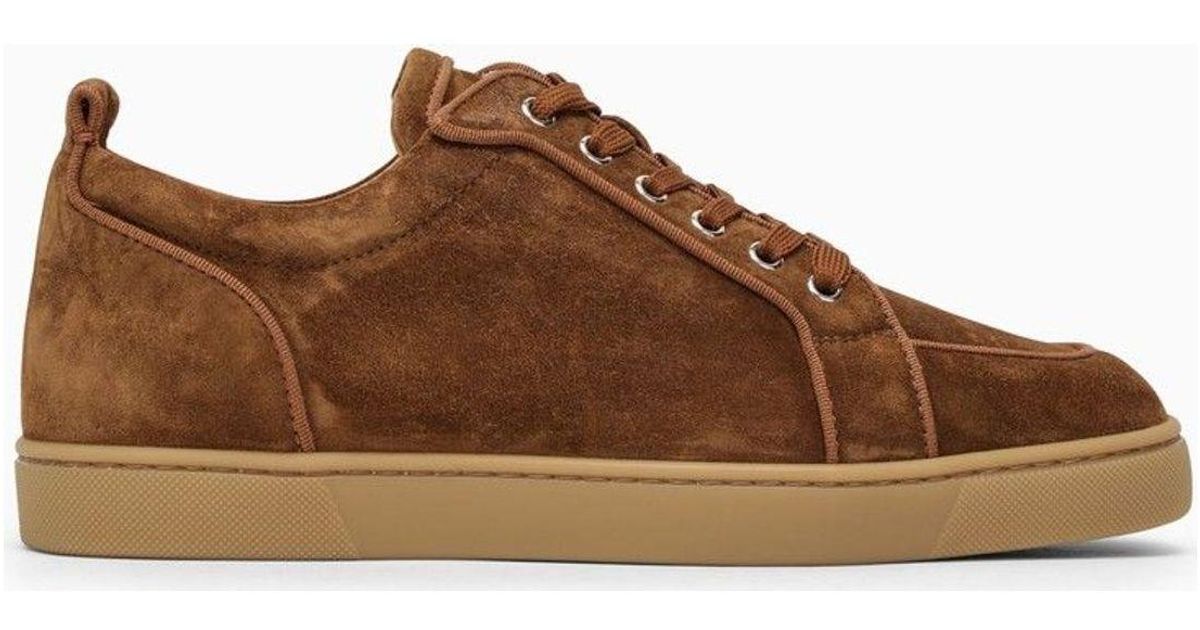スニーカー Christian Louboutin Brown Suede Trainer Christian Louboutin Suede Trainer Sneaker in Brown for Men