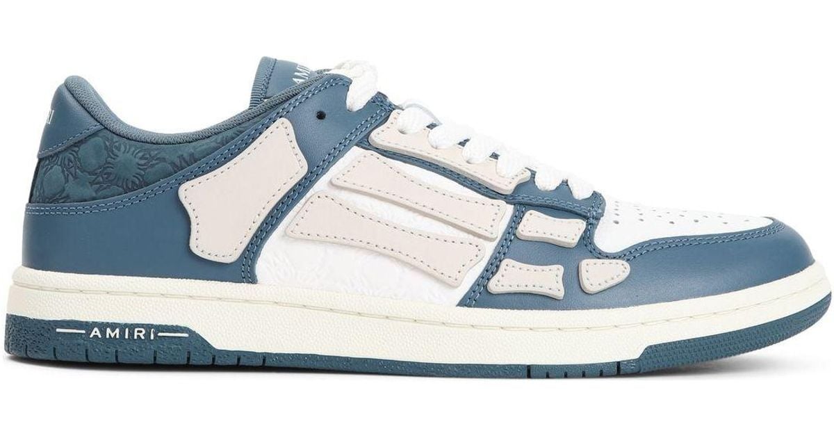 Amiri Debossed Quad Skeleton Sneakers in White for Men | Lyst