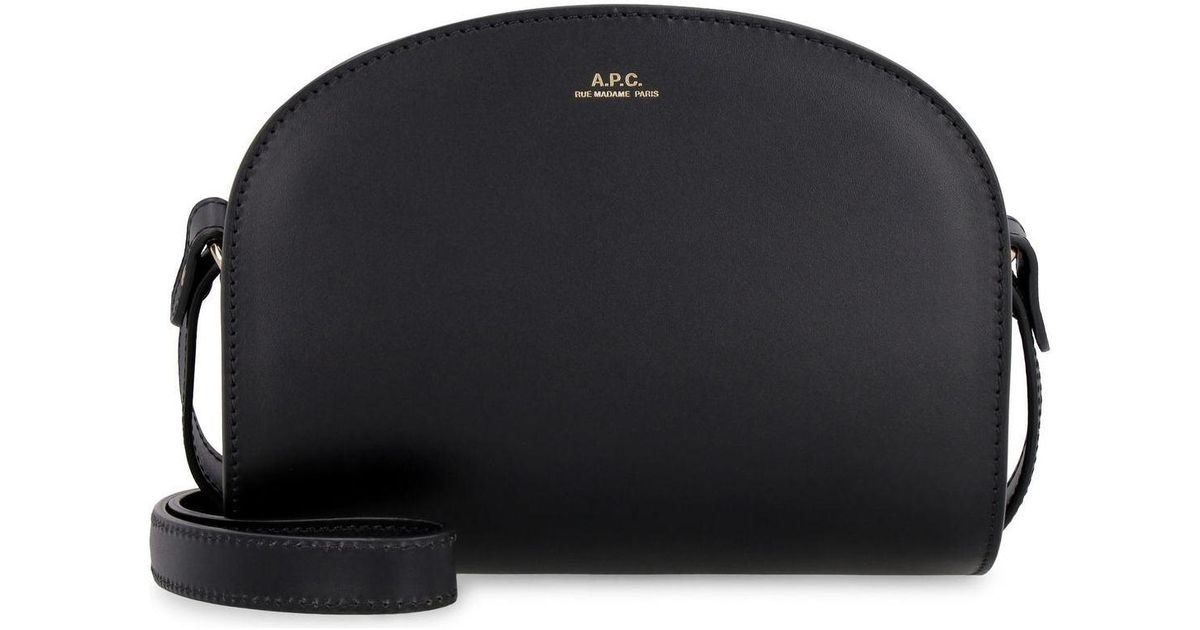 A.P.C. Sac Demi-Lune Mini in Black | Lyst