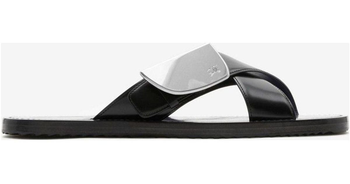 Burberry Strip Shield Slip On in Black for Men | Lyst UK