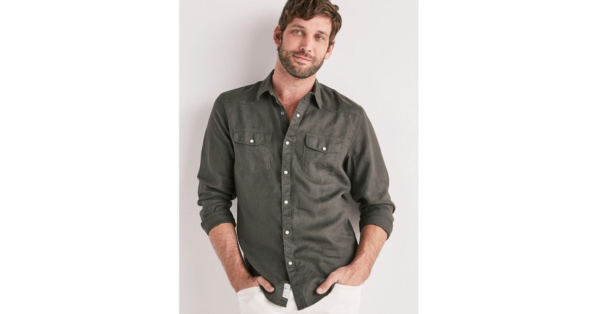 lucky brand linen shirt
