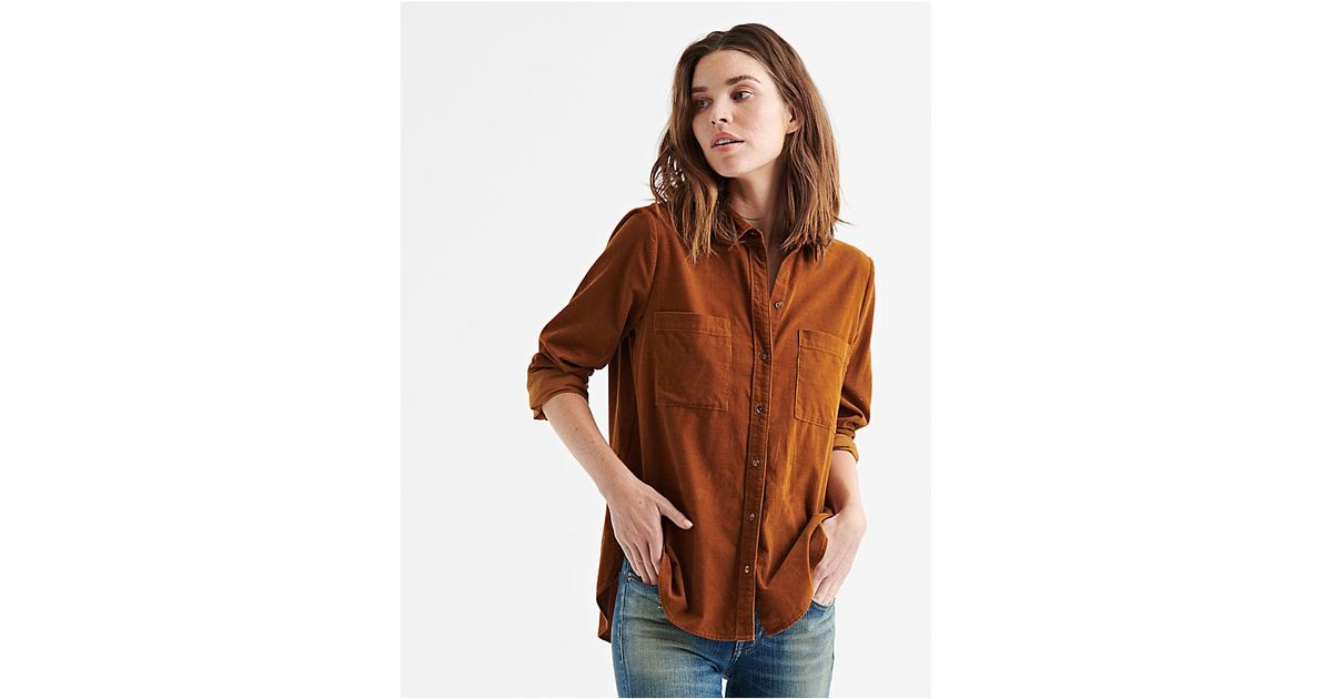 lucky brand corduroy shirt