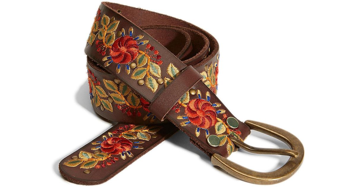 lucky brand embroidered belt