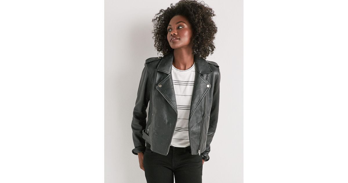 lucky brand pin dot moto jacket