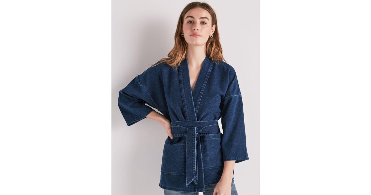 lucky brand denim kimono jacket