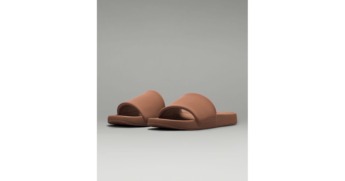 NIB NWT Lululemon Men’s Restfeel Slides in Oakwood Tan lululemon Oakwood Tan Collection - March 2026 — EXTRA MAGIC  main image 2