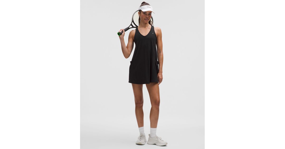 lululemon Jersey Racerback Tennis Dress in Black | Lyst lululemon Jersey Racerback Tennis Dress in Black | Lyst