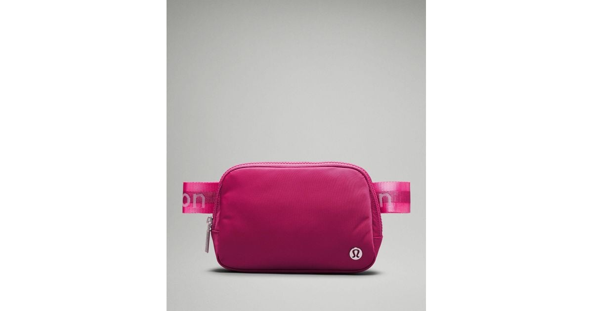 lululemon Everywhere Belt Bag 1L Wordmark in Pink Lyst