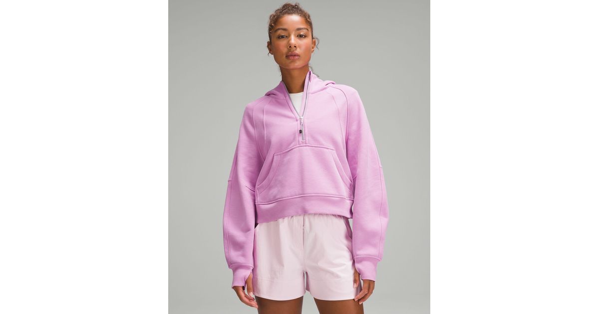 lululemon Scuba Oversized Half-zip Hoodie in Pink | Lyst