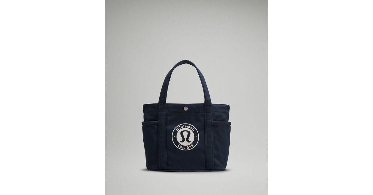 lululemon Daily Multi-Pocket Mini Canvas Tote Bag 6.5L in Blue | Lyst