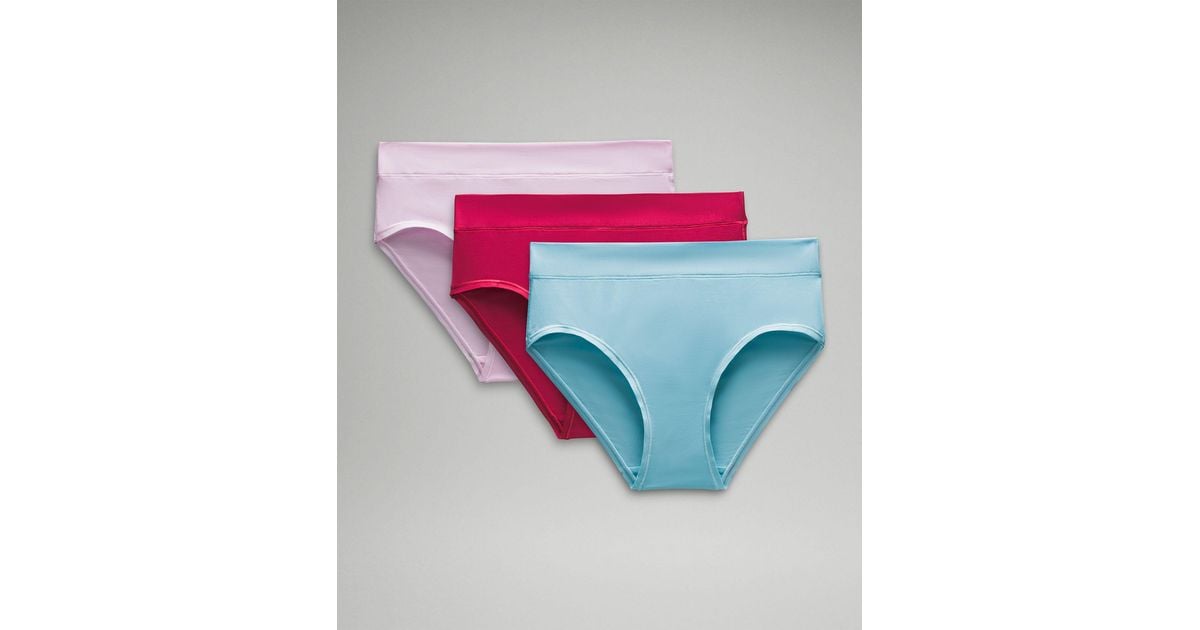 lululemon athletica Underease High-rise Bikini Underwear 3 Pack in Blue